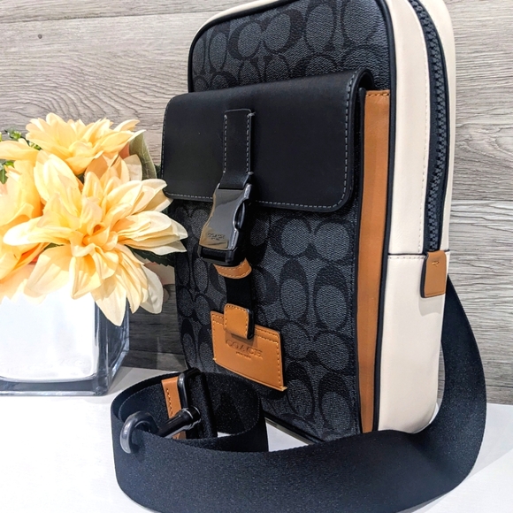 Coach | Bags | Coach Track Pack In Colorblock Signature Canvas | Poshmark
